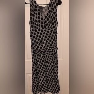 Womens Black Circle Design Dress